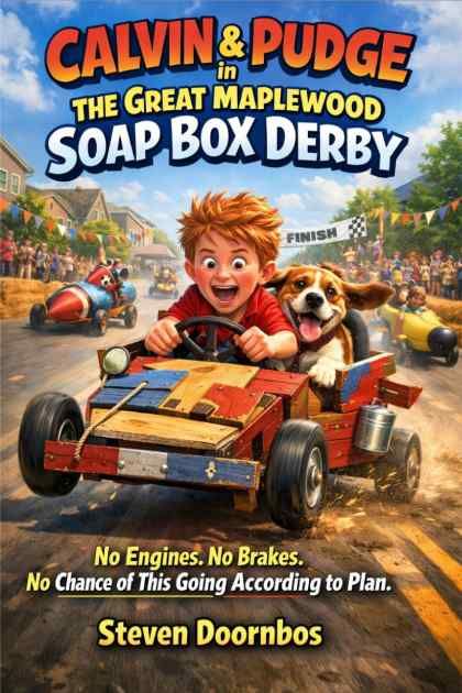 Calvin and Pudge in the Great Maplewood Soapbox Derby