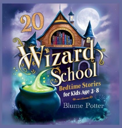 20 Wizard School Bedtime Stories for Kids Age 3-8